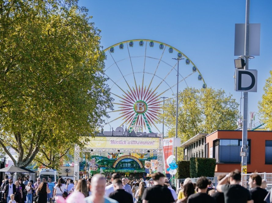 Stuttgarter Frühlingsfest 2027 – Eingang zum Cannstatter Wasen