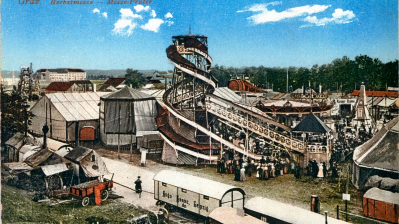 Grazer Herbstmesse 2026 – historischer Messe-Prater in Graz 1911