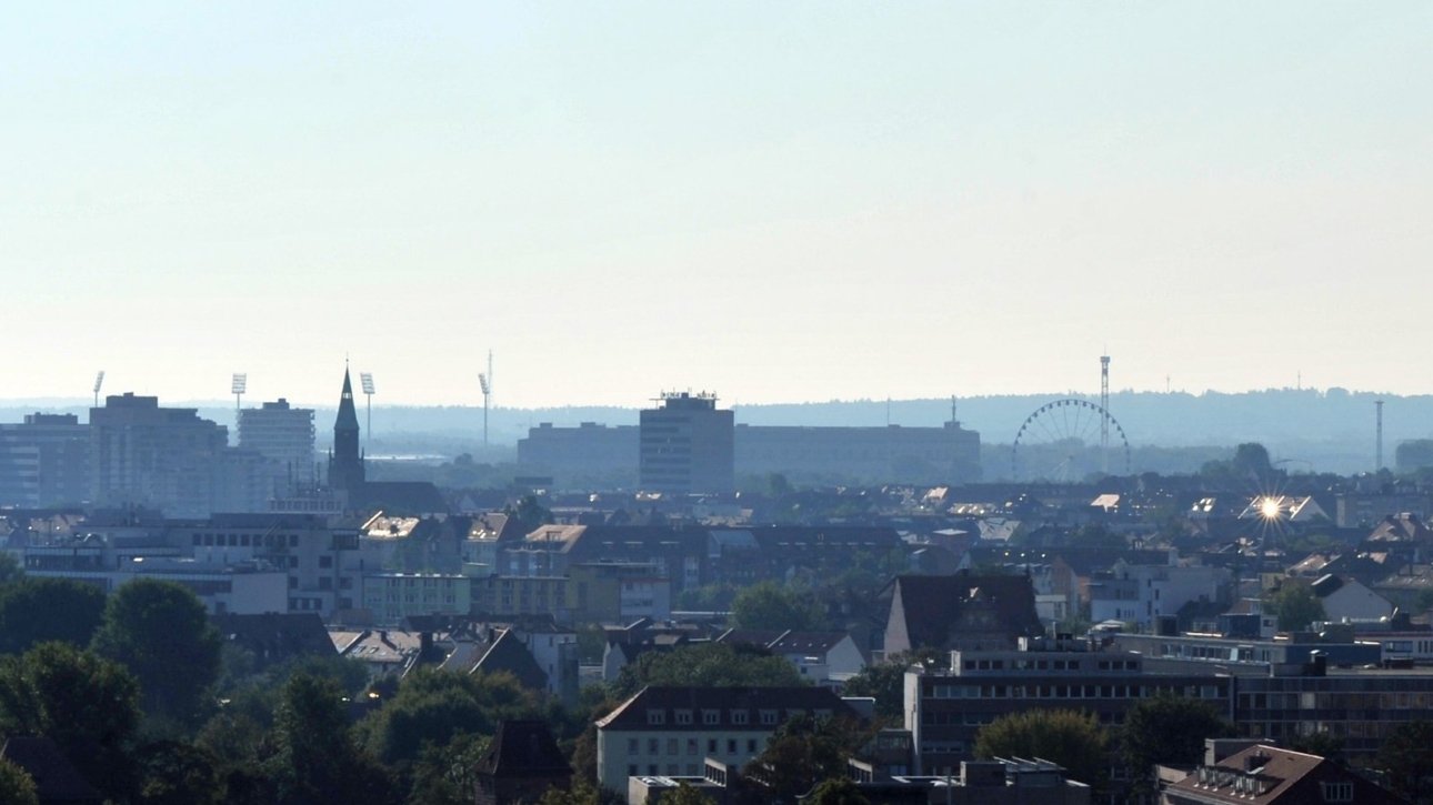 Nürnberger Herbstvolksfest 2027 mit Riesenrad auf dem Volksfestplatz