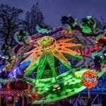 Martinikirmes Dinslaken auf dem Kirmesgelände an der Trabrennbahn – Archivaufnahme von 2023