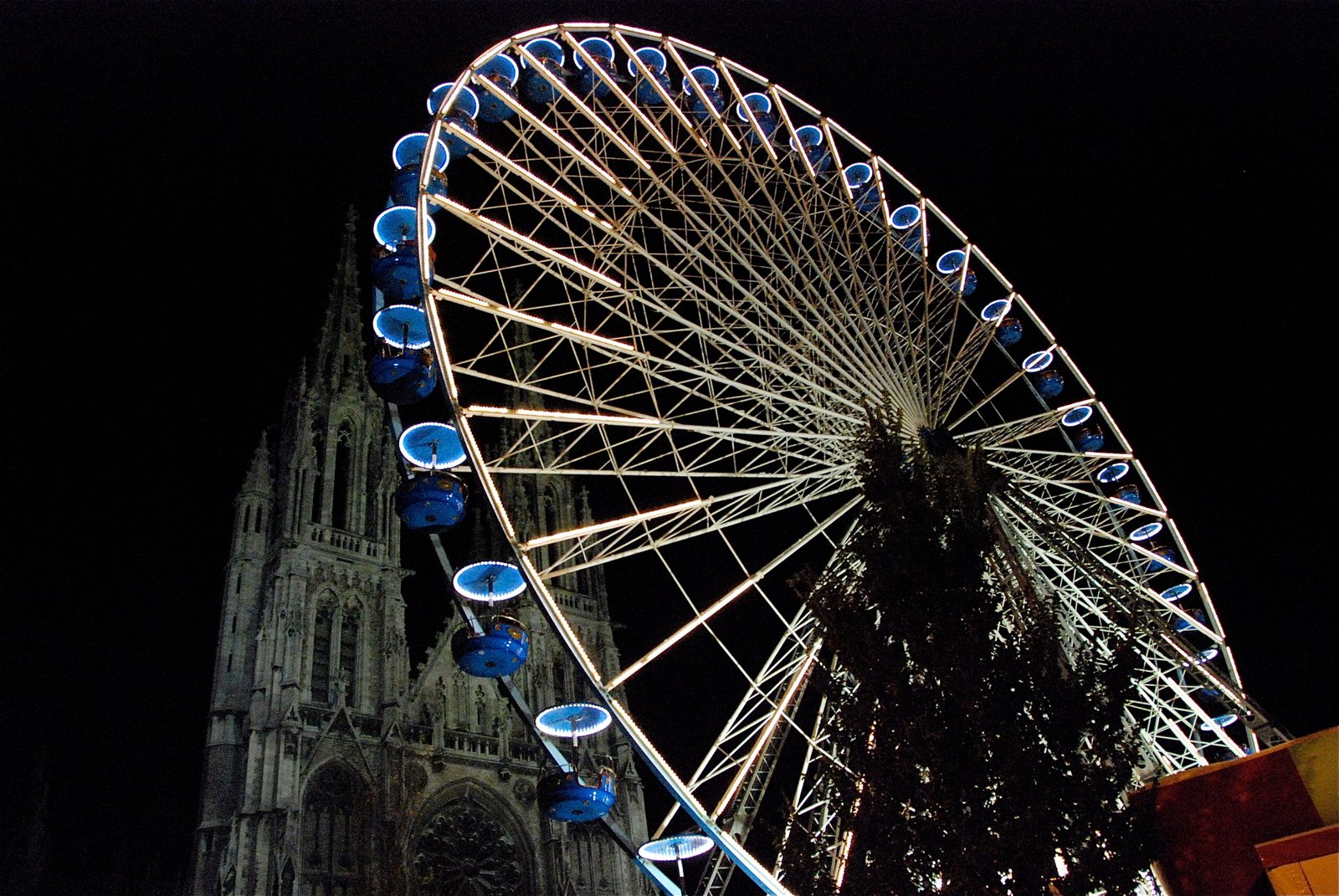 Oktoberfoor Oostende – Riesenrad bei Nacht (Archiv 2008)